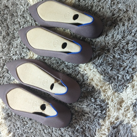 Rothy's Ponts in Mink Purple with Blue Heel Trim Size Women's 10 - Picture 8 of 9